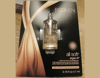 Picture of my Redken All Soft Argan Oil Free Sample
