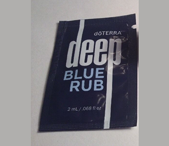 Picture of my doTERRA Deep Blue Rub Free Sample